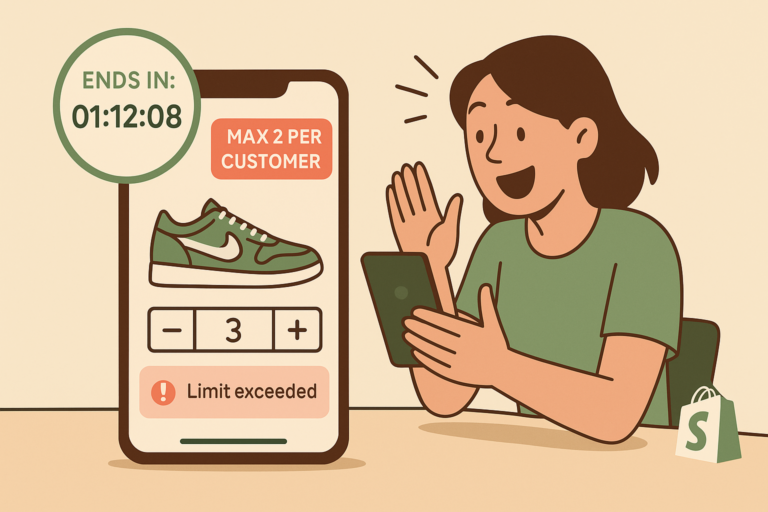 Limit Purchase Quantity for Shopify Product Drops & Launches